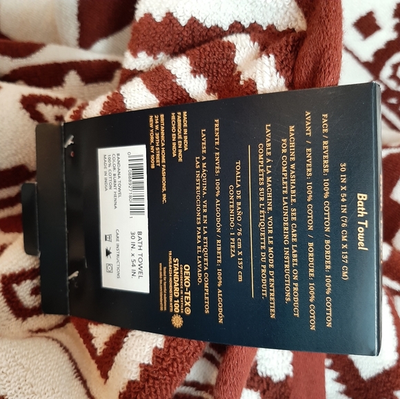 **Pendleton Woolen Mills Bandana  Bath Towel - Picture 9 of 11